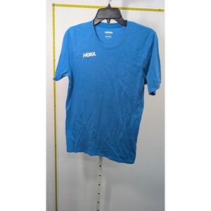 Hoka One One Team Member Blue Short Sleeve Graphic T-Shirt Mens XS Running Top‎